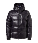 Polo Ralph Lauren down fill detatchable hood glossy puffer jacket in black